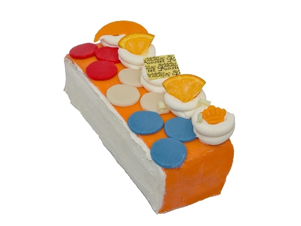 Oranje marsepein schnit